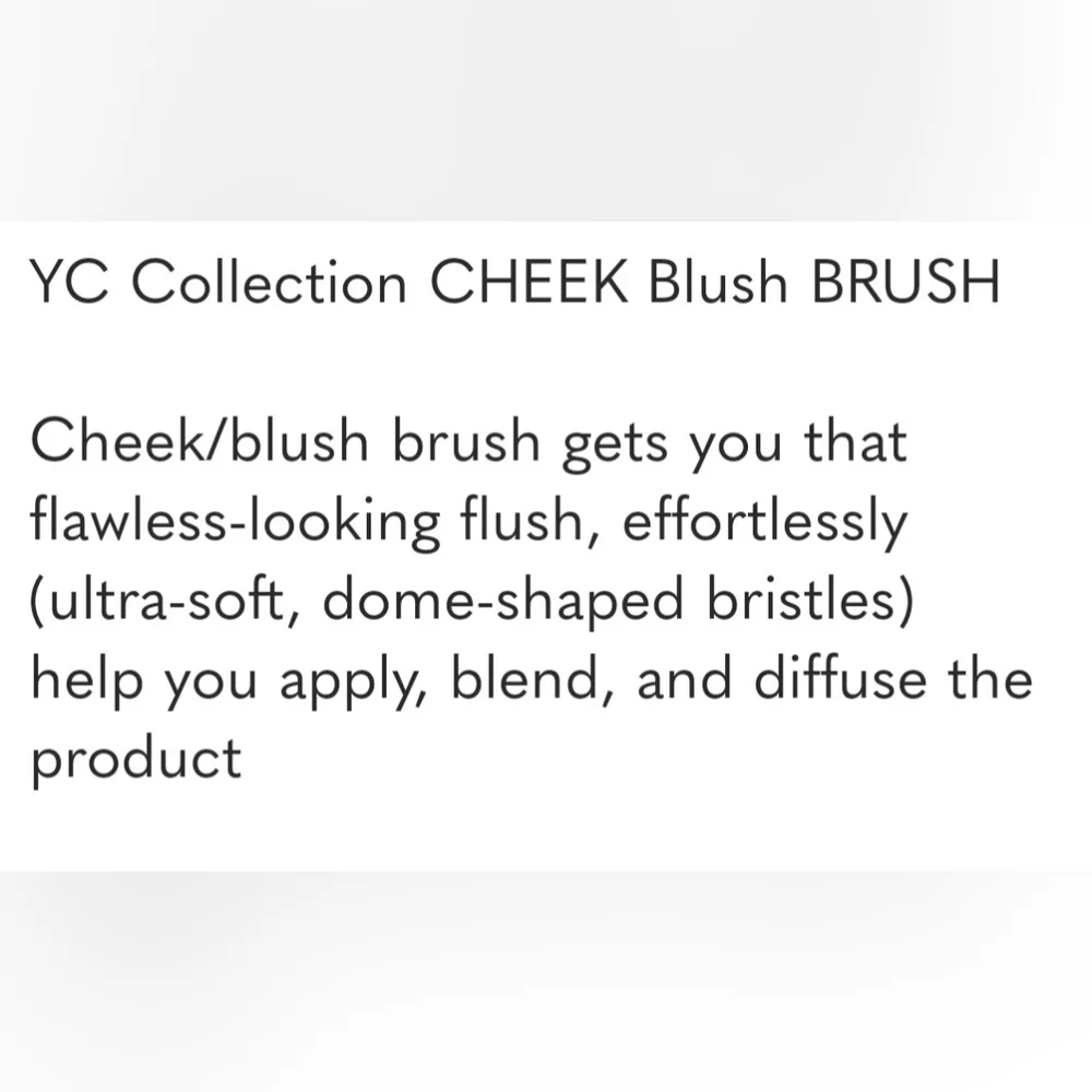 YC Collection Cheek Blush Brush